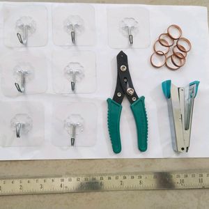 Tools (Hooks,wire Cutter,Stapler,Copper Rings)