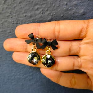 Cute Korean Bow Earrings