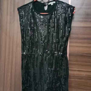 Sequins Party Top - Black