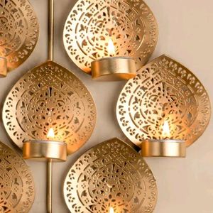 Tealight Light Weight Craved Metal Holder