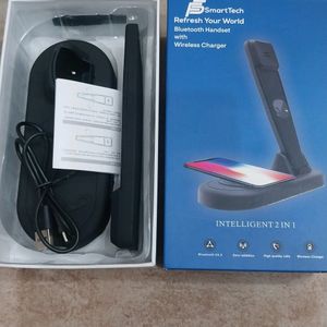 Smart Tech Wireless Charger With Bluetooth Handset