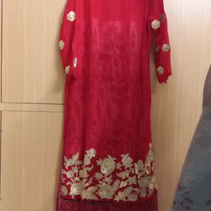 Kurti Red In Colour Looks Like New