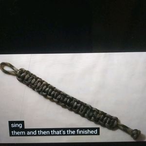 paracord cross keychain