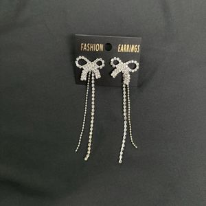 Silver Plated Long Earrings