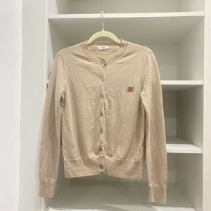 Celine Beige Knit Cardigan