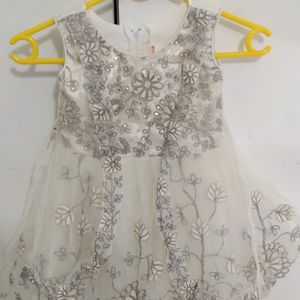 White Embroidery Frock