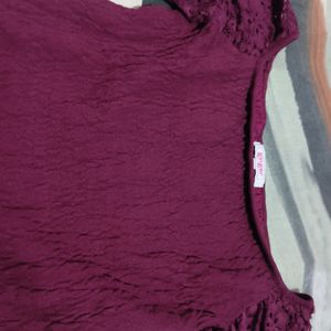 Bodycon Burgundy Colour Party Dress