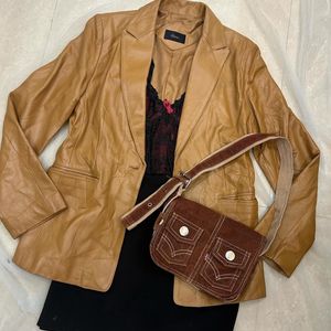 Roem leather blazer