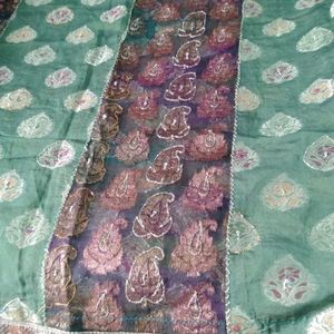 Grand Rich Modern Designer Green Saree