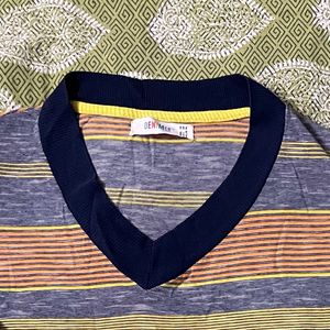 Striped Full Sleeve Slim Fit T-shirt