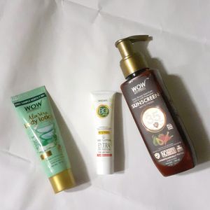 Wow Body Lotion And Sunscreen Combo Skincare Kit 3