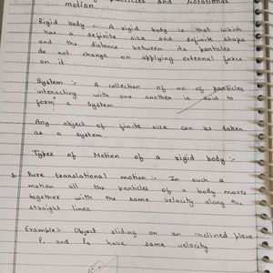 Handwritten Notes Class 12 Physics