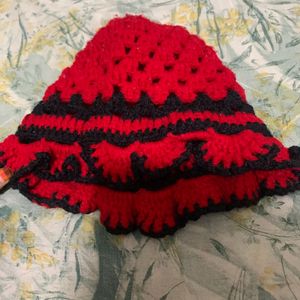 Beautiful Woollen Baby Cap Combo