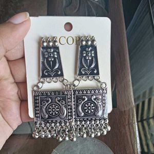 Black Metal Earrings