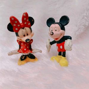 Vintage Original Mini And Mickey Mouse Miniature