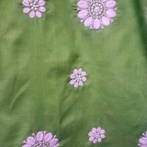 GREEN CHICKENKARI KURTA