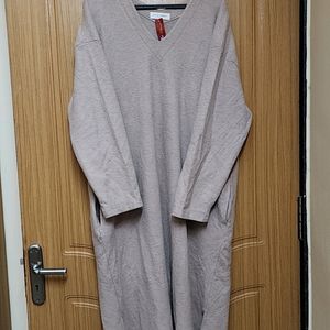 Long Oversize Sweatshirt With Pockets