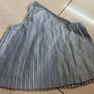 One Shoulder Pleated Top