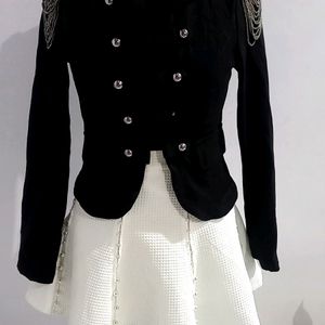 Classy Black Embellished Blazer