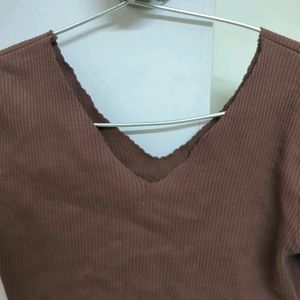 Coffee Brown Brand New Top