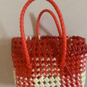 Red With White New Mini Basket