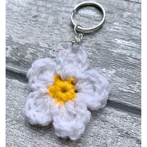 Daisy & Heart Keychain And Sunflower Set Of 3