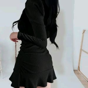 Women Trendy A-Line  Korean Mini Dress