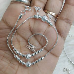 Pure Silver Anklets For Womens Nd Girls