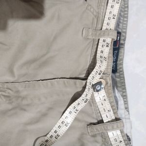 Khaki Colour Loose Fit Cotton Pants