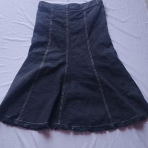 Charcoal Flared Mermaid Skirt