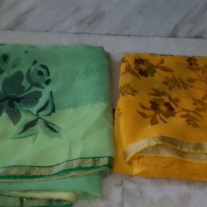 Printed Saree Pack Of 2🎉