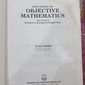 Rd Sharma Vol. 2 Obj Questions And Solutions