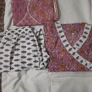 Cotton Suit Set With Dupatta