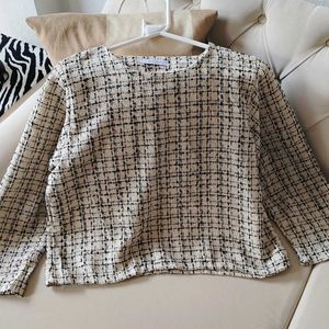 Korean Tweed Top/ Blouse