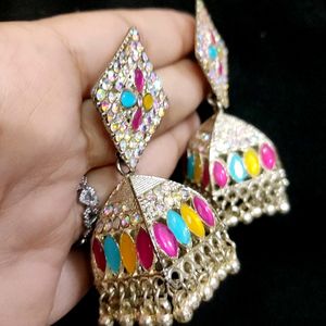 Multi Color Jhumka