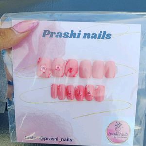 12pc Premium Quality Press On Nails Set(014)