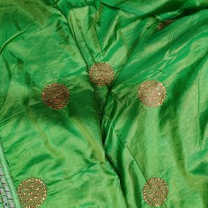 Silk Parrot  Green 💚 Saree