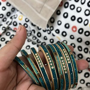 Unused Lac Bangles Indigo Shade