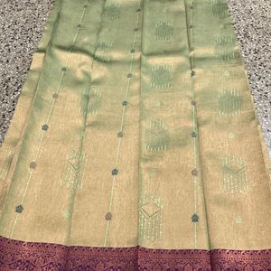 New Wedding Semi Silk Saree For Grabs