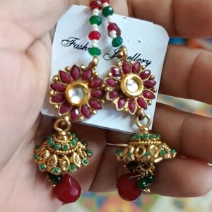 Earrings With Beautiful Latkans