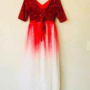 Choral Banquet Host Red&White Gown
