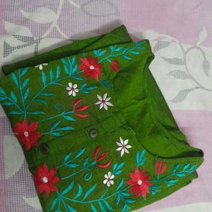 Kurti Top Green