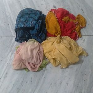 4 Dupattas Combo