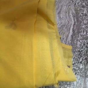 Yellow Embroided Saree