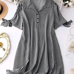 Black & White Striped Dress