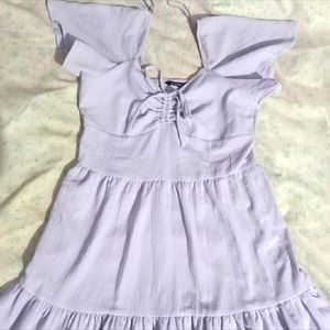 Zudio Lavender Layered Dress