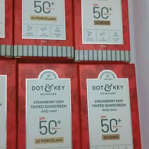 Sealed Pack New Launch Dot & Key Tinted Sunscreen