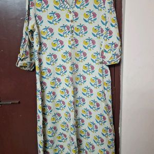 Floral Print Kurta