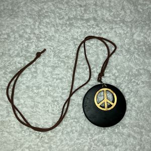 Peace symbol locket