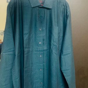 Van Heusen Teal Green Mens Shirt